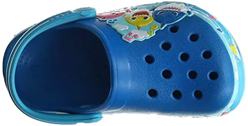 Crocs Kids' Baby Shark Band Clog, Cobalt