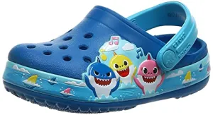Crocs Kids' Baby Shark Band Clog, Cobalt