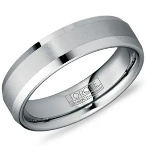 CrownRing Torque Satin Finished Tungsten Wedding Band