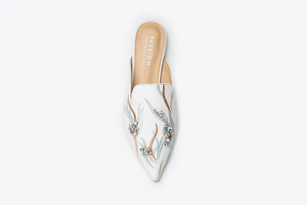 Crystal Embellishment Mules
