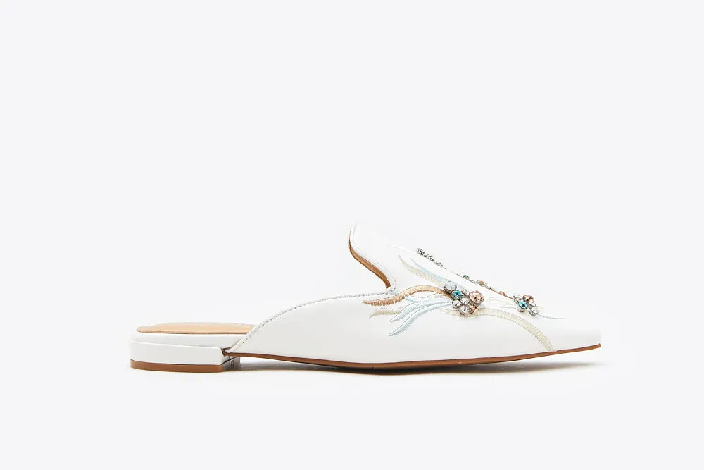 Crystal Embellishment Mules