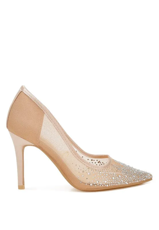 Dazzle & Strut Rhinestone Stiletto Heels