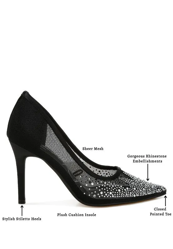 Dazzle & Strut Rhinestone Stiletto Heels
