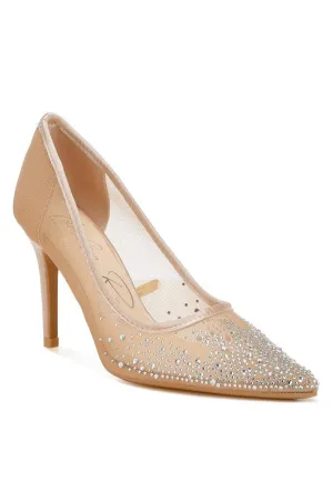 Dazzle & Strut Rhinestone Stiletto Heels