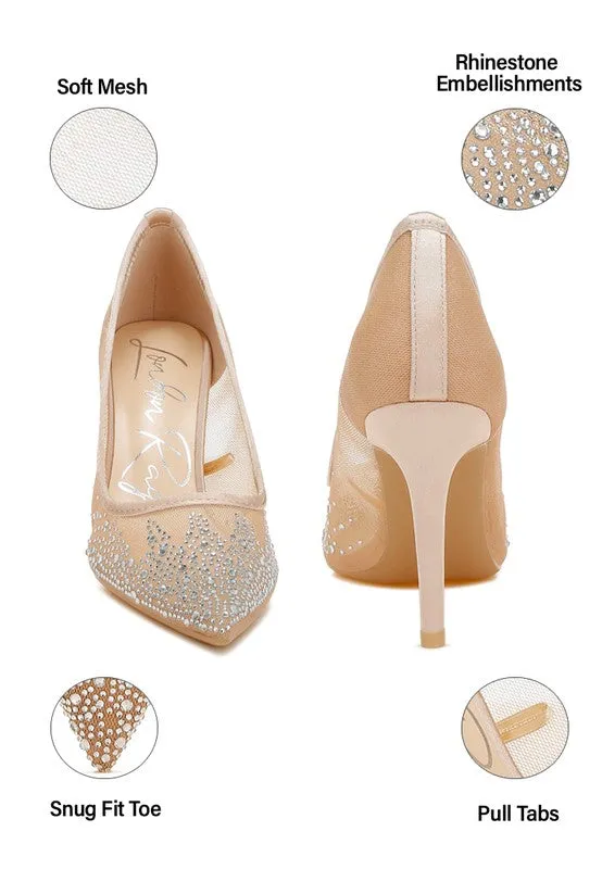 Dazzle & Strut Rhinestone Stiletto Heels