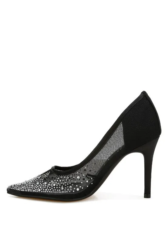 Dazzle & Strut Rhinestone Stiletto Heels