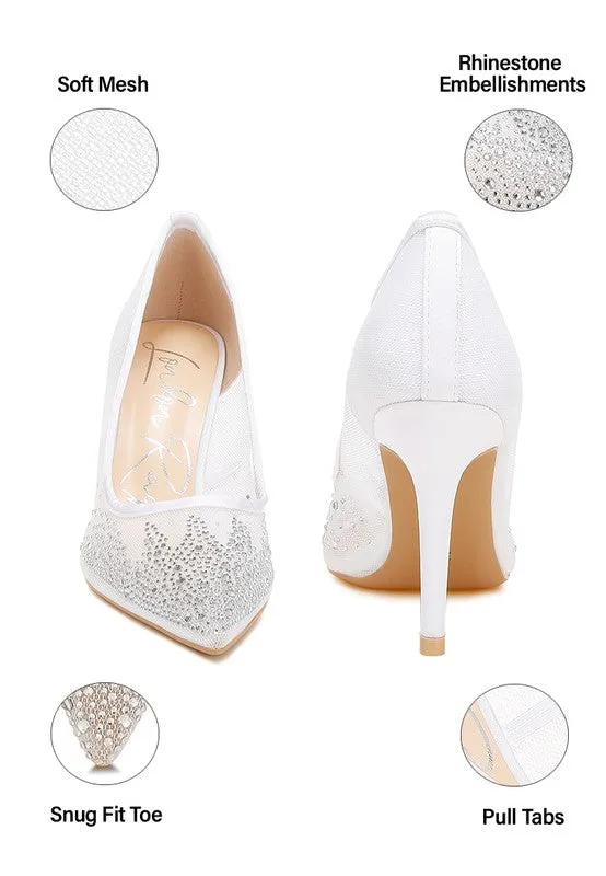 Dazzle & Strut Rhinestone Stiletto Heels