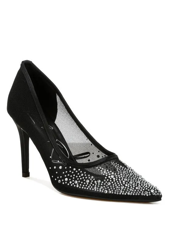 Dazzle & Strut Rhinestone Stiletto Heels