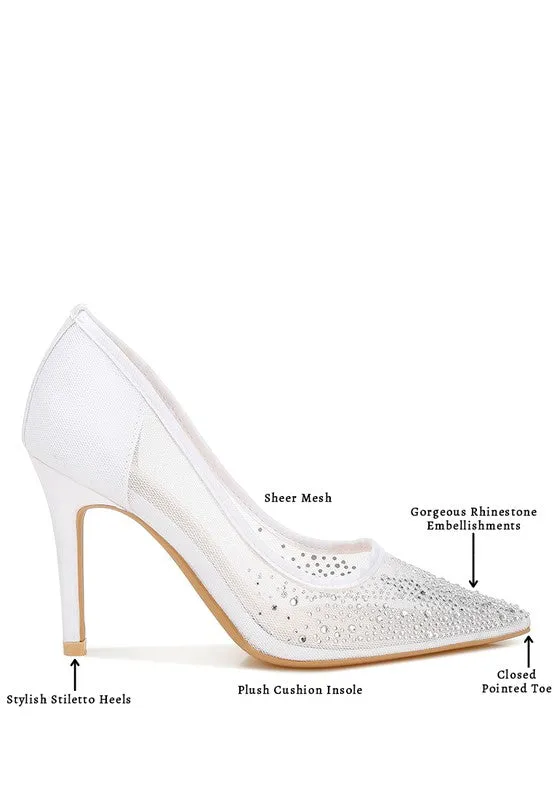 Dazzle & Strut Rhinestone Stiletto Heels