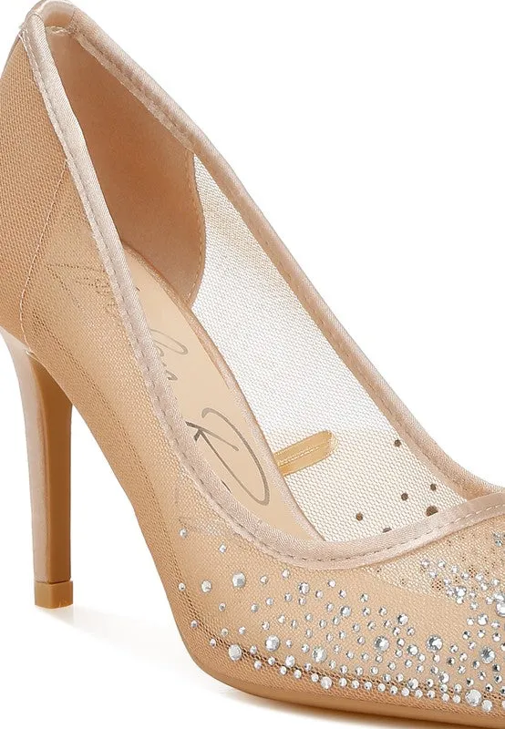 Dazzle & Strut Rhinestone Stiletto Heels