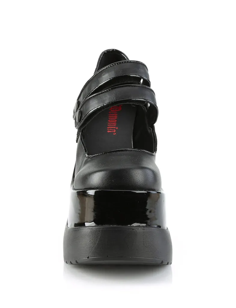 DEMONIA VOID-37 - BLACK VEGAN LEATHER ✰ PRE ORDER ✰