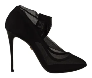 Dolce & Gabbana Black Elegant Stretch Socks Boots