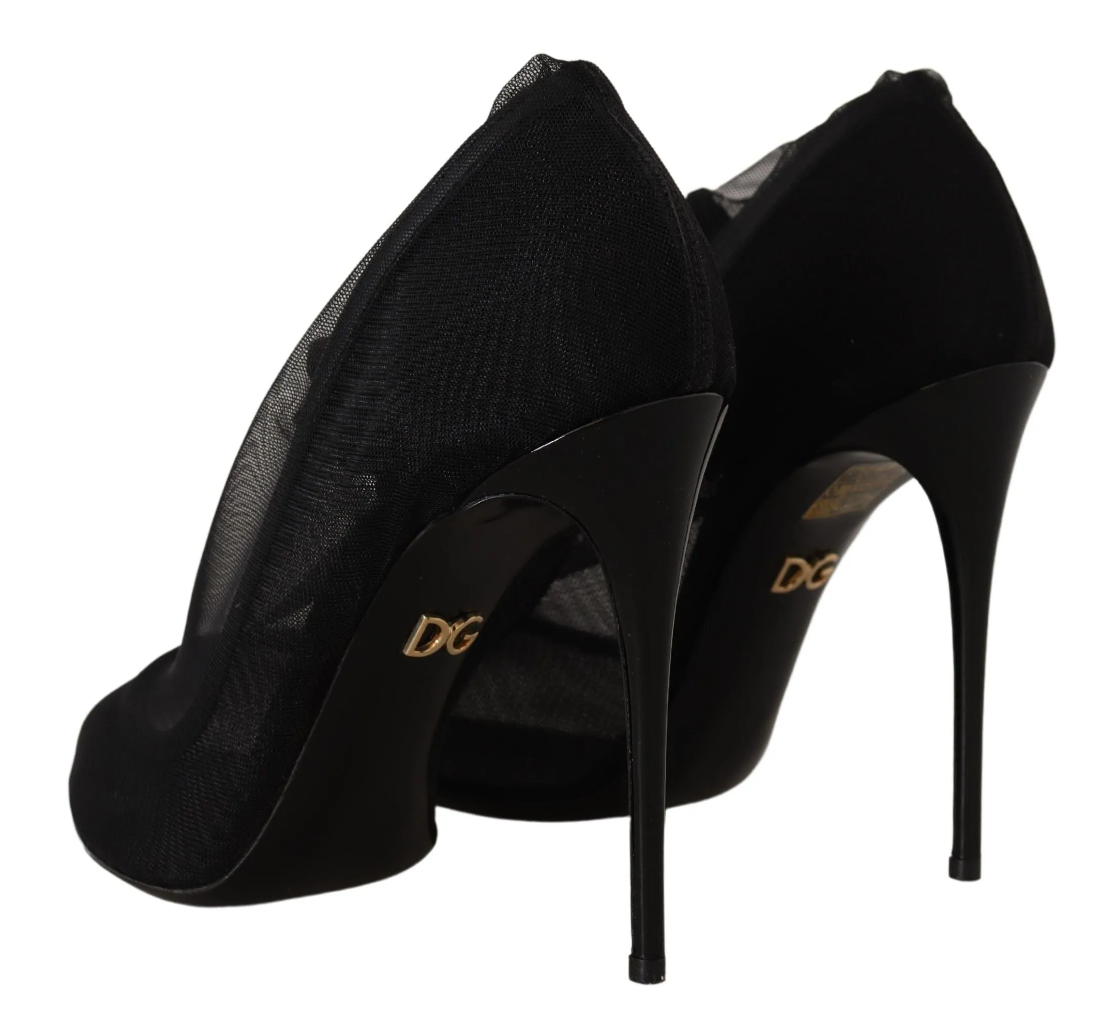 Dolce & Gabbana Black Elegant Stretch Socks Boots