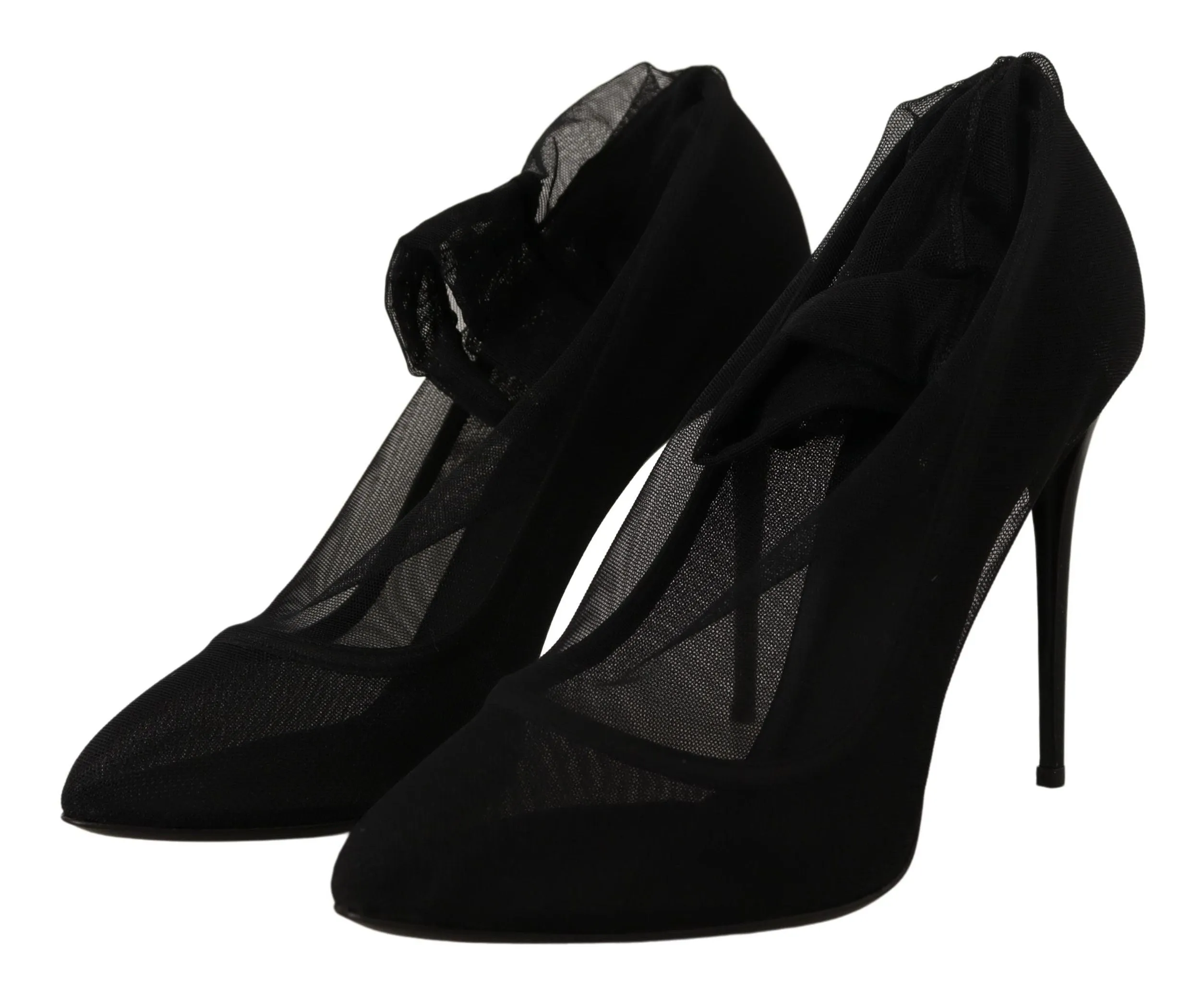 Dolce & Gabbana Black Elegant Stretch Socks Boots