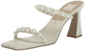 Dolce Vita Women's Glam Heeled Sandal, Ivory Stella, 9.5