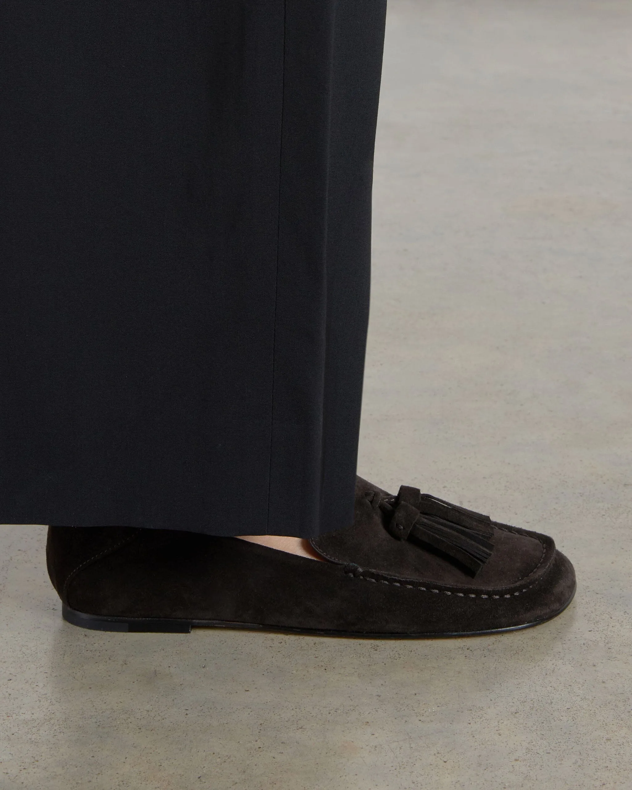 Drew Tassels, Brown Suede