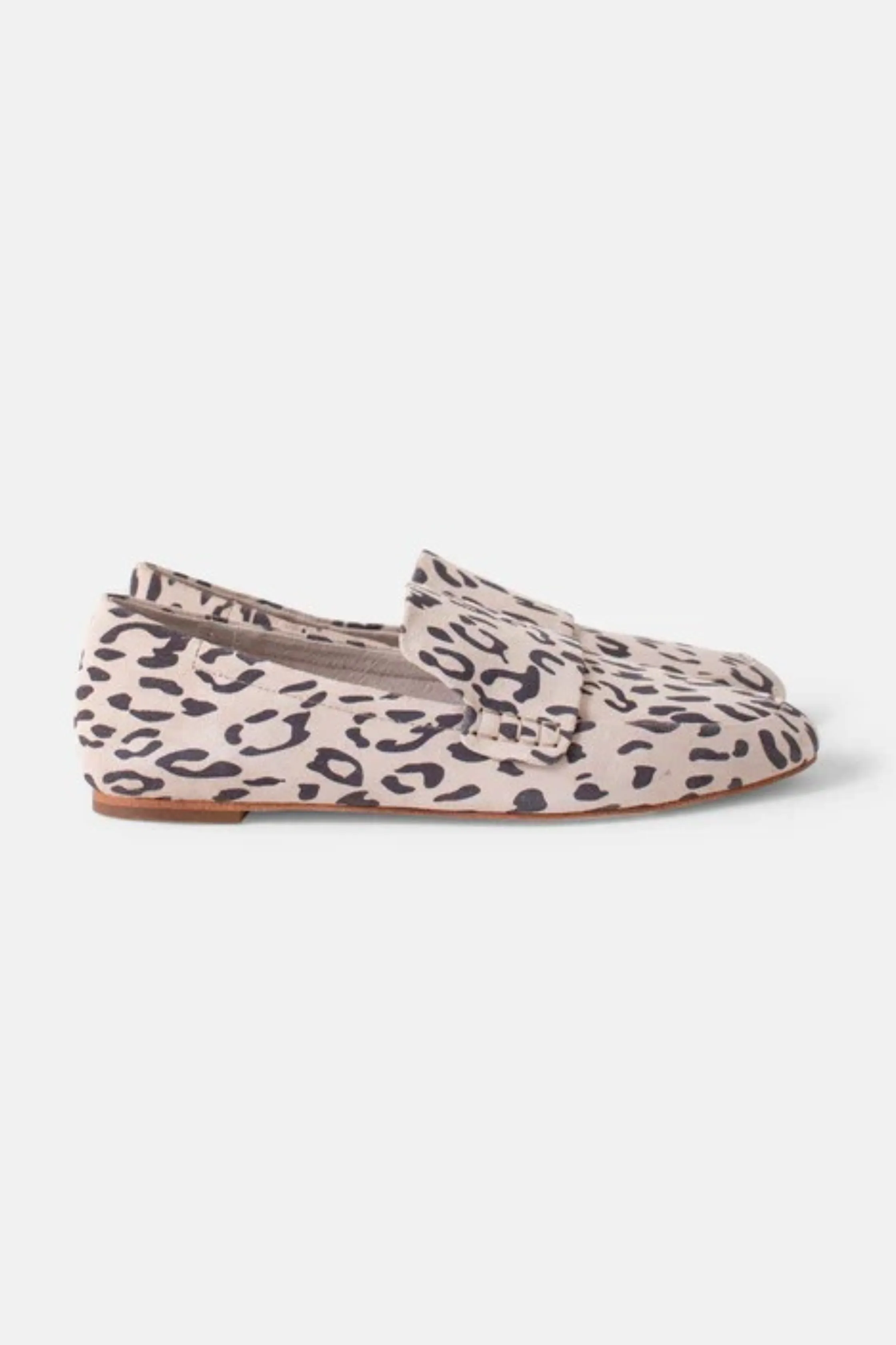 DUTCH LEATHER LOAFER - Vanilla Leopard Suede