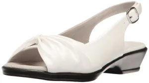 Easy Street Women's Fantasia Heeled Sandal, White, 7.5