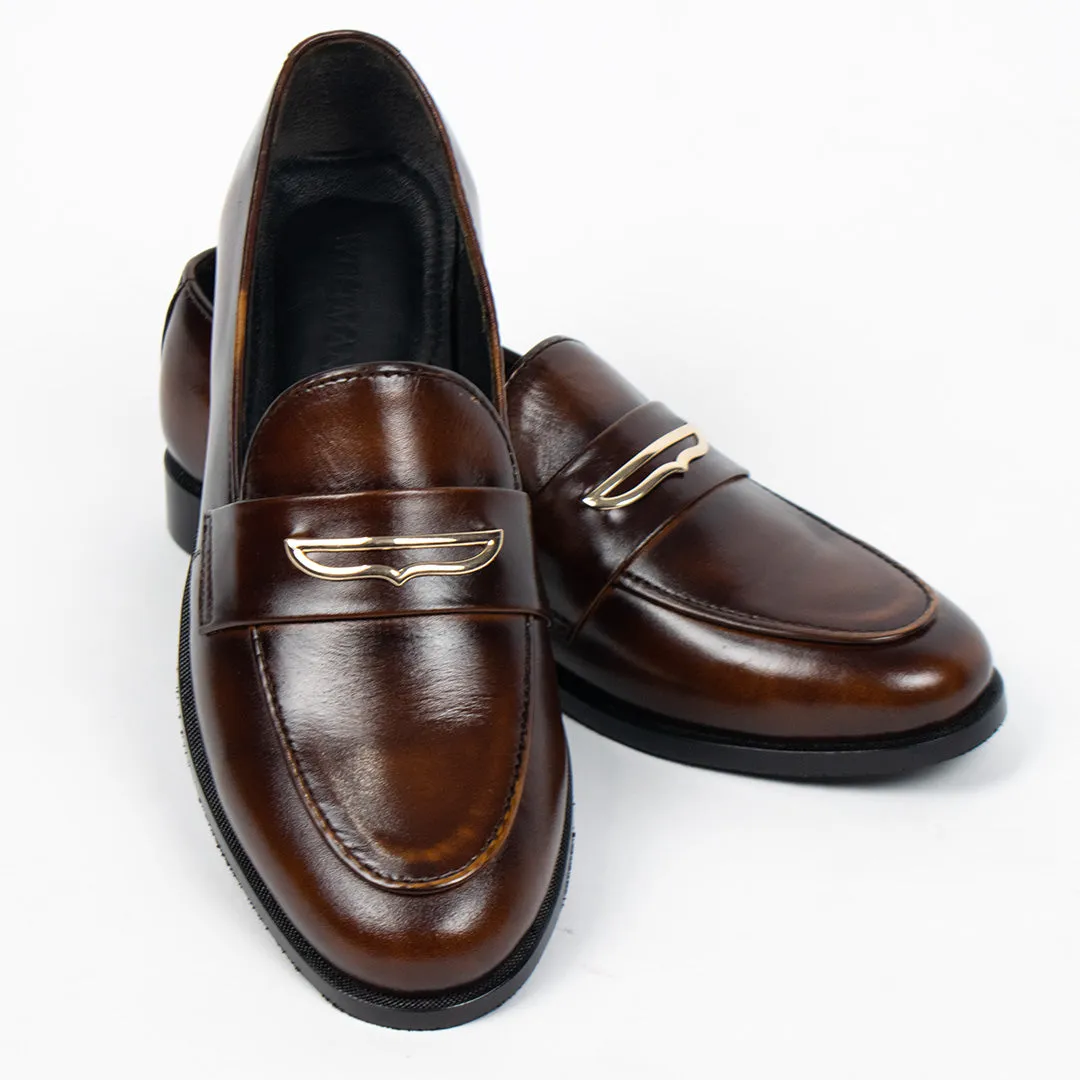 Edmond Mustard Two Tone – Penny Loafer Premium