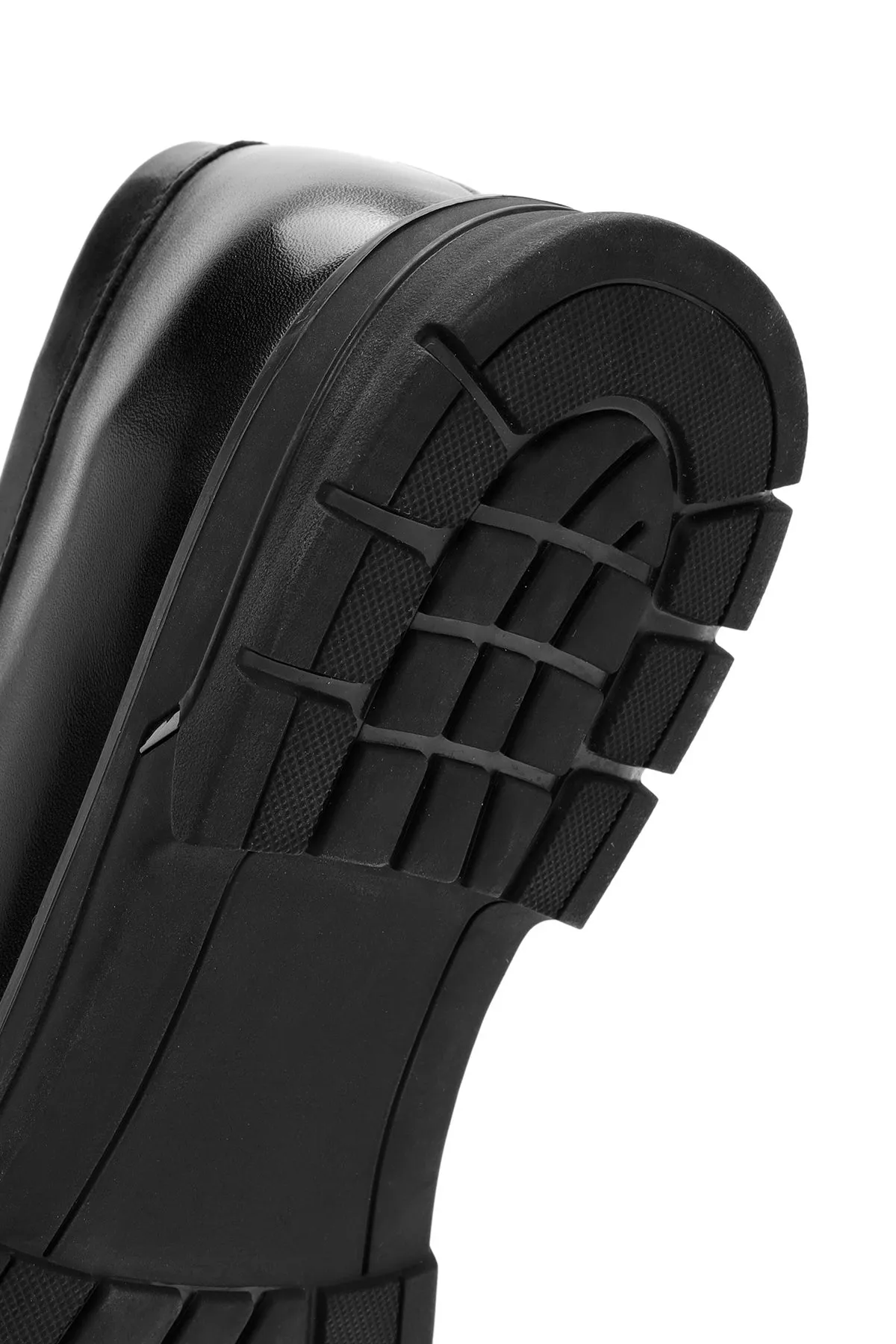 Erkek Siyah Tokalı Deri Casual Loafer
