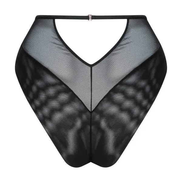 Fallen Angel High Waist Brief - Black -