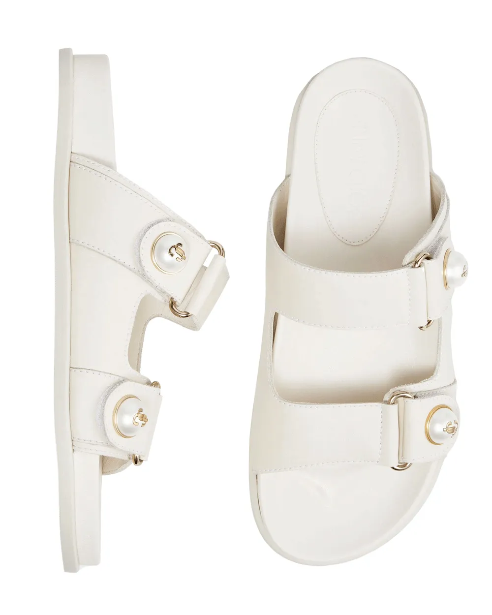 Fayence Flat Sandal in Latte