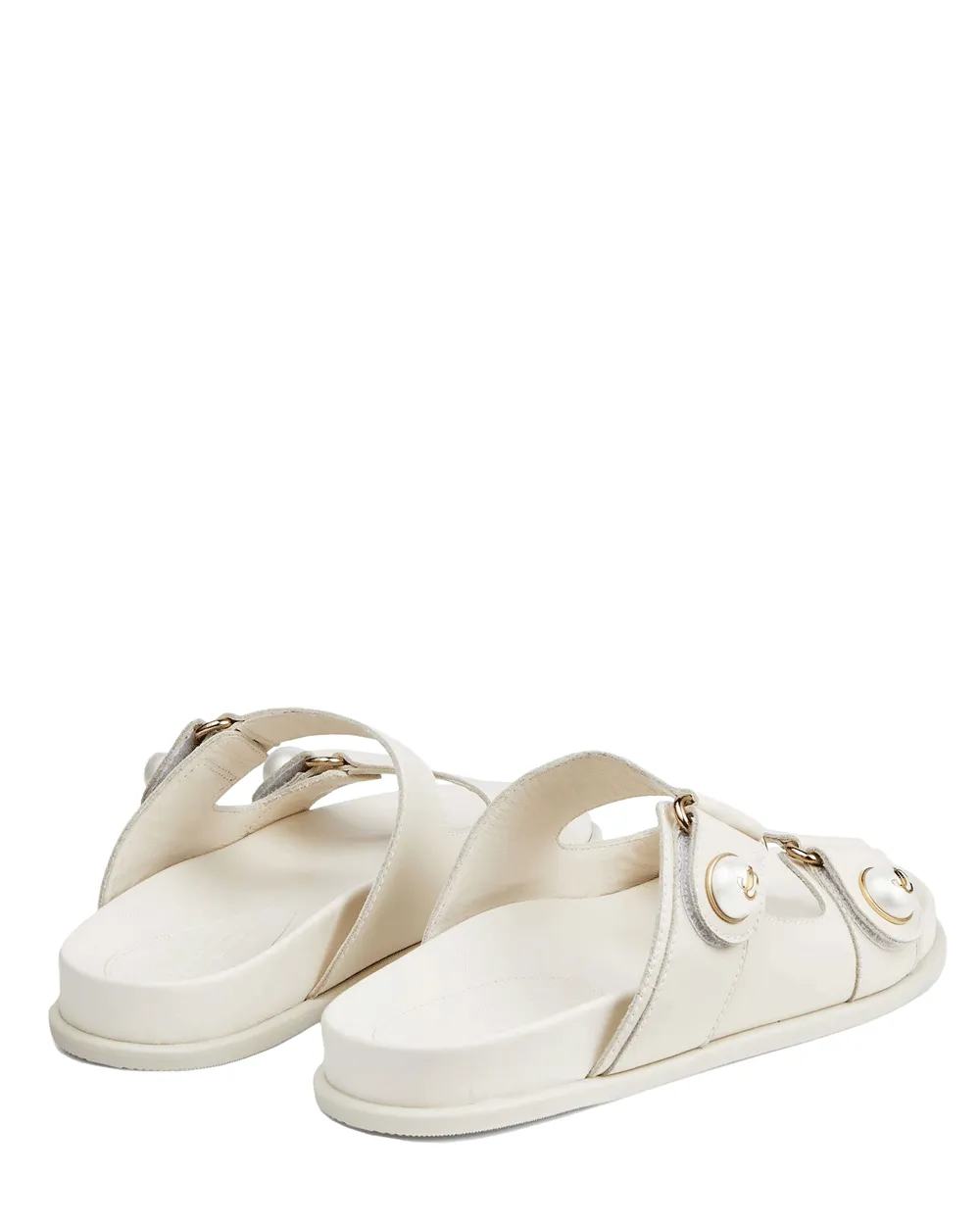 Fayence Flat Sandal in Latte