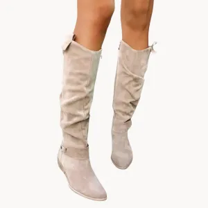 Felicia | luxury suede women's boots with non-slip soles