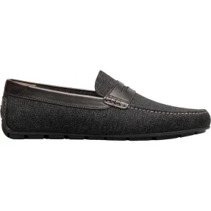 Florsheim Motor Black Knit Moc Toe Penny Driver Men's Shoes