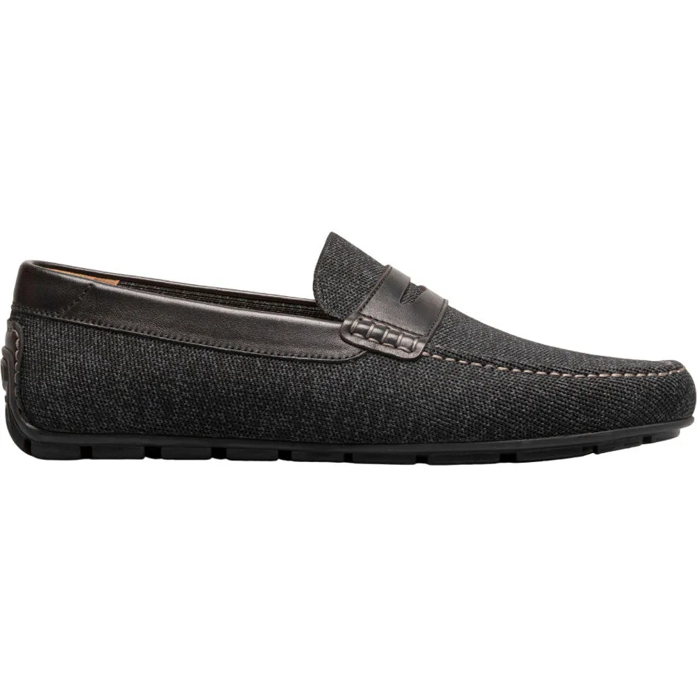Florsheim Motor Black Knit Moc Toe Penny Driver Men's Shoes