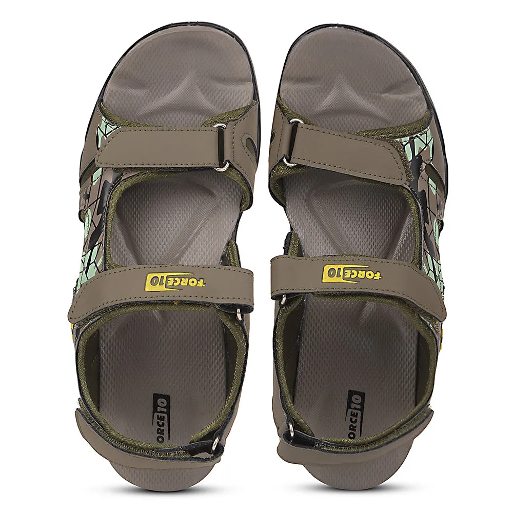 Force 10 Olive Green Sporty Casual Sandal For Men 8141-20 By Liberty