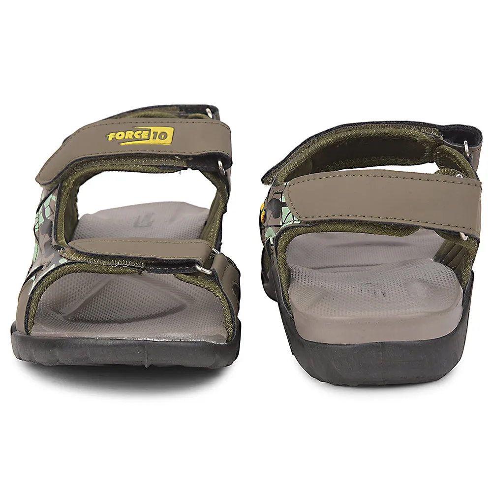 Force 10 Olive Green Sporty Casual Sandal For Men 8141-20 By Liberty