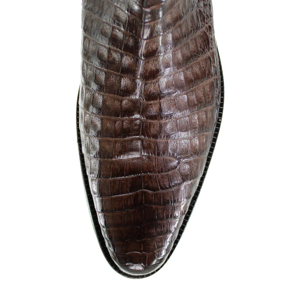 Franco Cuadra Men’s brown Caiman Zipper Round Toe