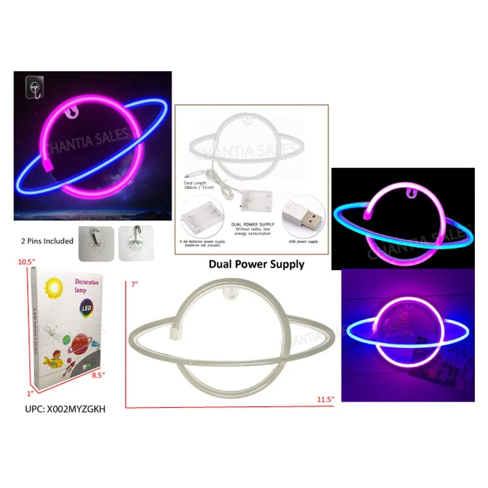 Galaxy Planet Neon LED Wall Light