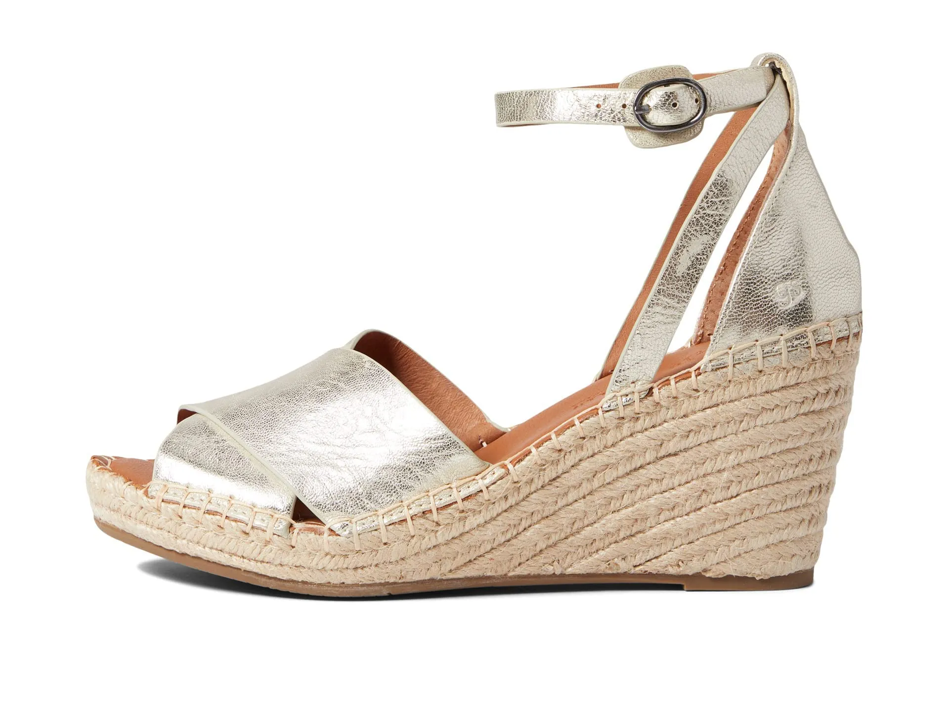 Gentle Souls by Kenneth Cole Women's Charli X Band Buckle Heeled Sandal, Ice, 8