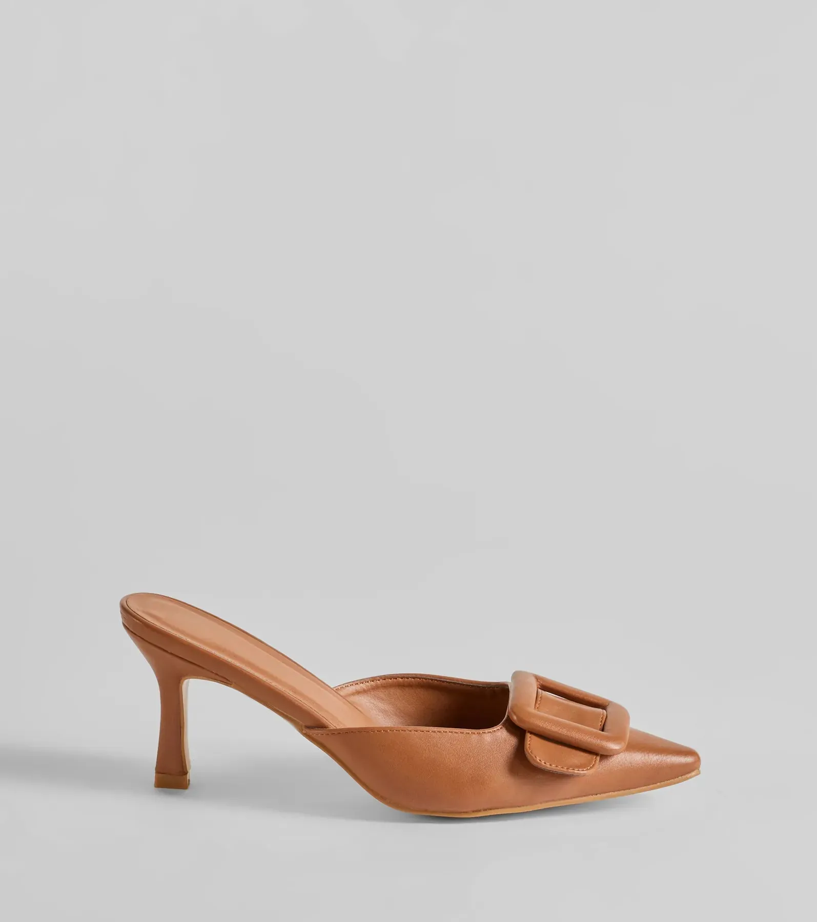 Get To The Point Belt Closed Toe Stiletto Pumps