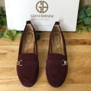 Giani Bernini Women's Axtonn Memory Foam Loafers plum 8.5