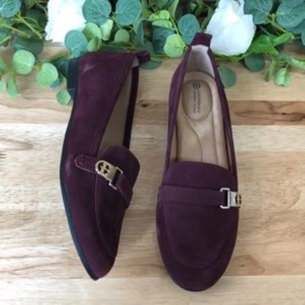 Giani Bernini Women's Axtonn Memory Foam Loafers plum 8.5