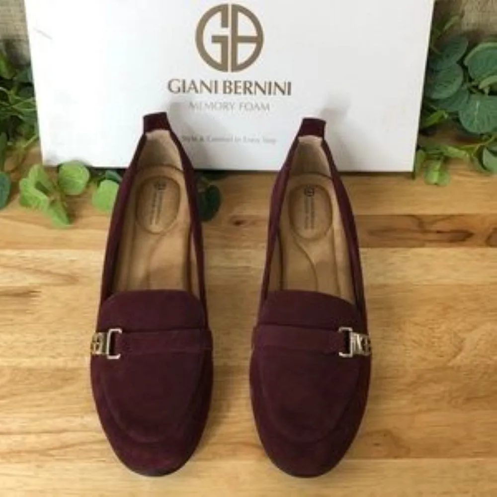 Giani Bernini Women's Axtonn Memory Foam Loafers plum 8.5