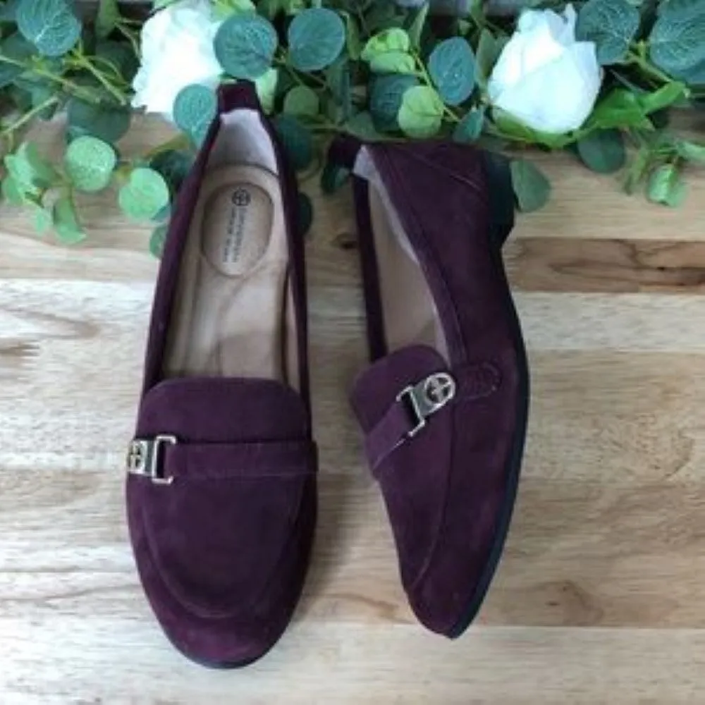 Giani Bernini Women's Axtonn Memory Foam Loafers plum 8.5