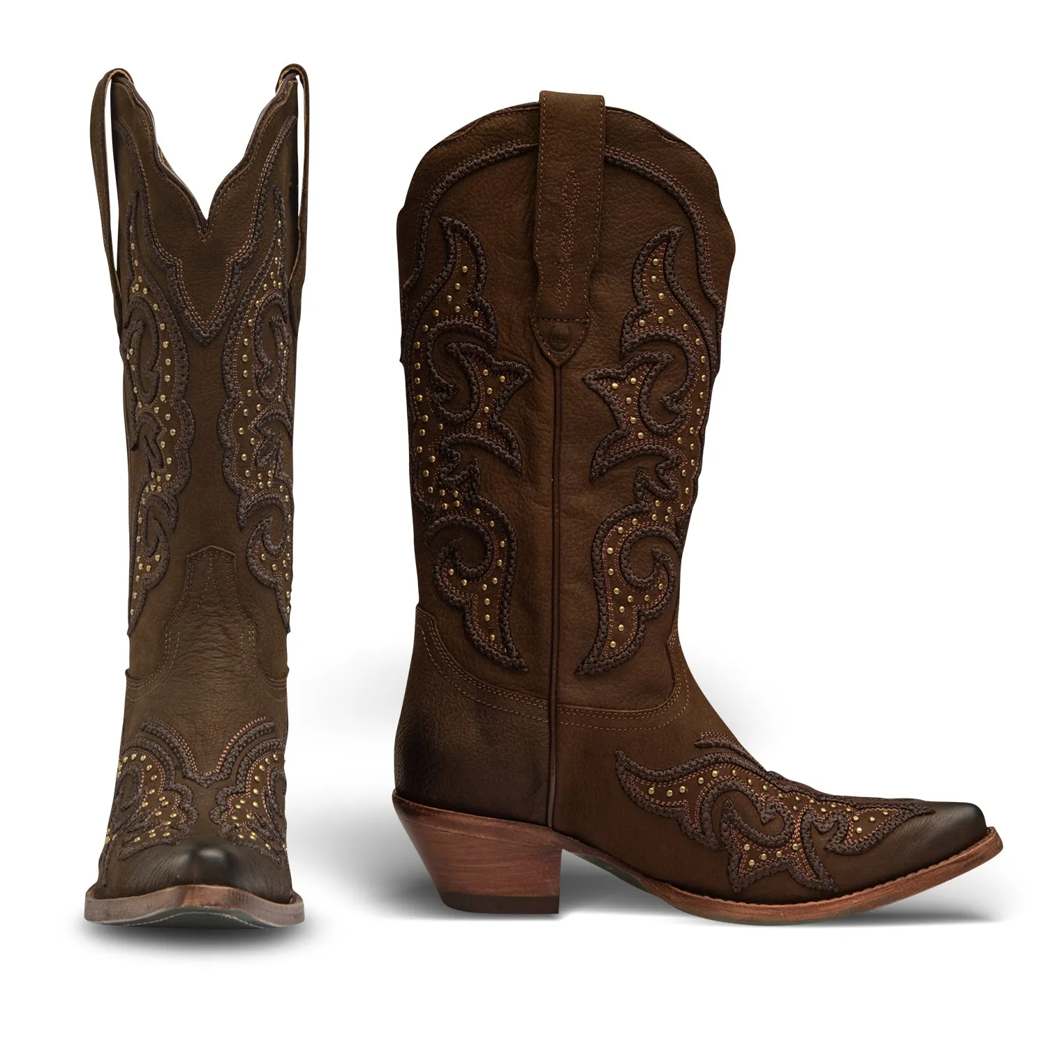 Ginger Luxury Western Leather Boots By Buck & Brana