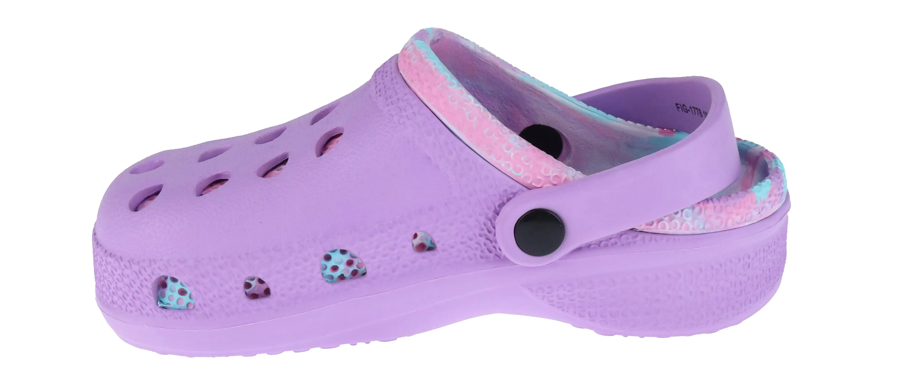 Girls Injected EVA Two Tone Clog