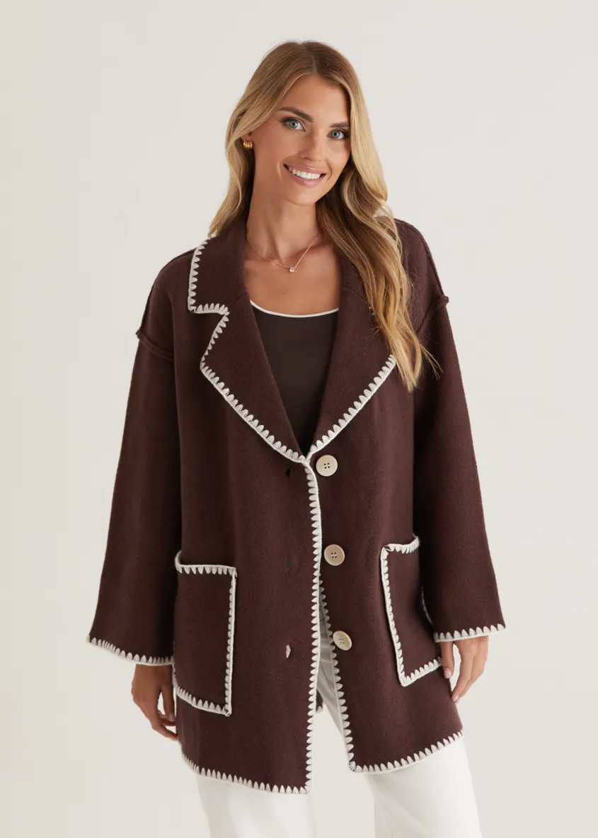 Harlo Cardigan - Espresso
