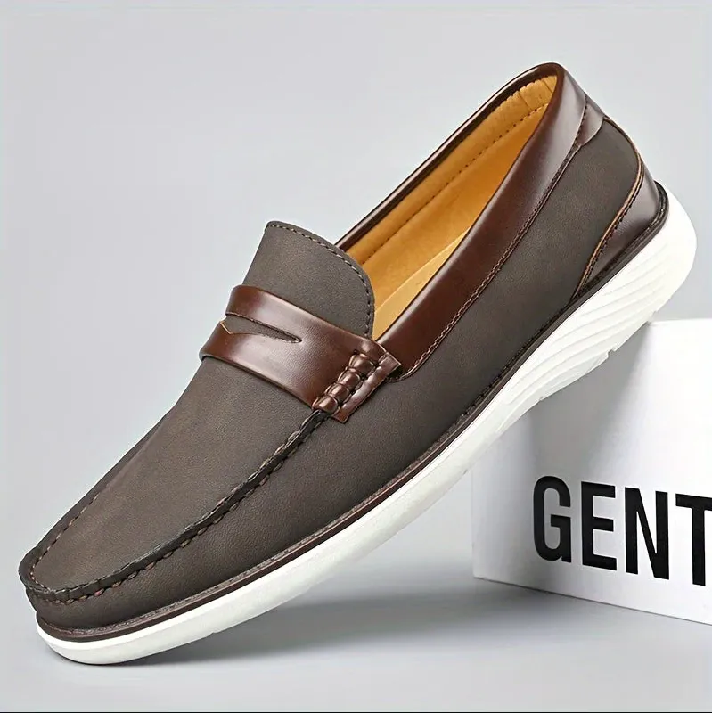 High-quality men's leather loafers - elegant shoe design
