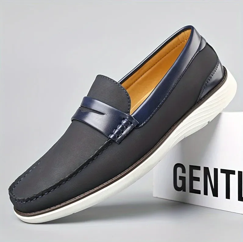 High-quality men's leather loafers - elegant shoe design