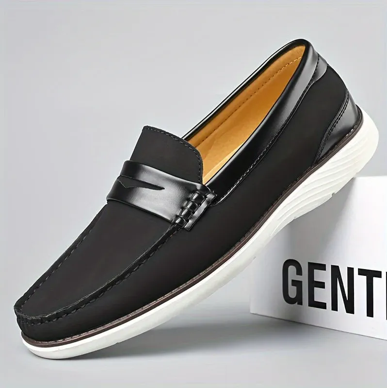 High-quality men's leather loafers - elegant shoe design