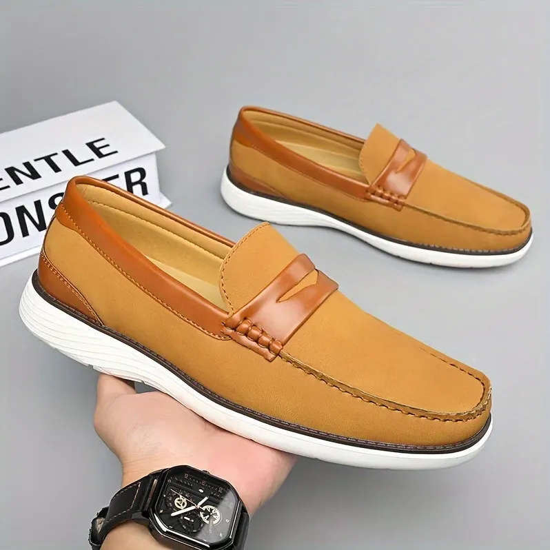 High-quality men's leather loafers - elegant shoe design