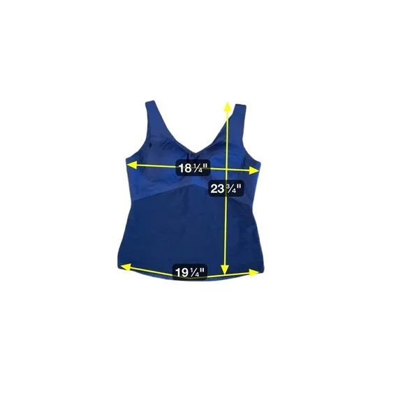 Honeylove NEW Tank Women’s 2X Slimming Tanktop LiftWear Blue Back Supportive NWT