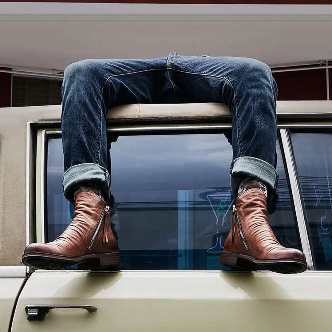 Hugo - Stylish Zipper Boots for All Seasons for Men