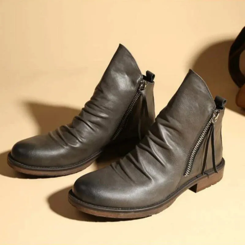 Hugo - Stylish Zipper Boots for All Seasons for Men